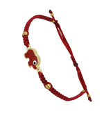 El Regalo 1 PC Evil Eye Bracelet - Designer Evil Eye Charms Handmade Unisex Adjustable Bracelets for All -Girls, Boys, Men & Women (Red Elephant Evil Eye)