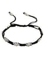 El Regalo Oxidized Turtle German Silver Thread Adjustable Beaded Bohemian Fashion Charm Anklets for Women & Girls | 1 Leg Anklets for Girls & Women (1 PC) (Turtle Black Beads Anklet)