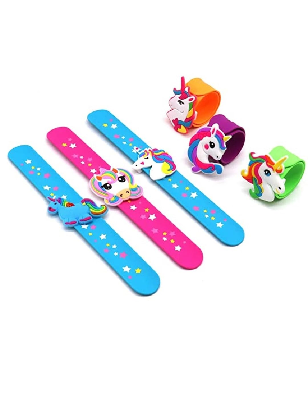 EL REGALO Kids Pack of 6 Red & Blue Wraparound Bracelet