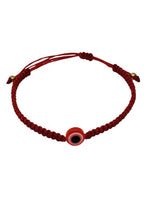 El Regalo Cute Evil Eye Bracelet - Lucky Evil Eye Adjustable Unisex Bracelet Avoid Negative Energy for Girls/Boys/Men/Women (Red)