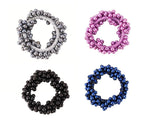 El Regalo 4PCS Fancy Pearls Hair Ties- Elastic Pearl Scrunchies Bead Hair Ropes Stretchy Hair Band Pearl Hair Scrunchies Hair Accessories for Women Girls (Color Options-2)