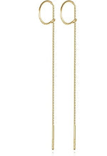 El Regalo Women's & Girl's Minimalist Threader Earrings- Unique & Elegant Sui Dhaga Threader Earrings (Gold)