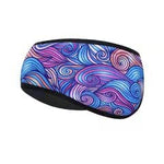El Regalo 1 PC Ear Warmer Headband, Cozy Fleece Ski Ear Muff Stretch Winter Earmuff Headband Hair Band Running Headband for Girls, Boys, Men & Women (Multicolor Waves)