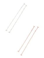 El Regalo Set of 2 White & Pink Bra Straps