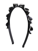 El Regalo 1PC Hair Hoop Clips Hair Comb Hairband Headband - Butterfly, Heart Hairbands-Sturdy DIY Women Braids Headwear for Girls & Women (Black Heart)