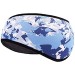 El Regalo 1 PC Ear Warmer Headband, Cozy Fleece Ski Ear Muff Stretch Winter Earmuff Headband Hair Band Running Headband for Girls, Boys, Men & Women (Batik Blue)