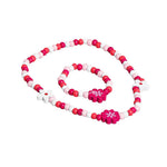 El Regalo 2 PCs Kids/Toddlers/Girls Wooden Beads Handmade Necklace & Bracelet Jewelry Sets (1 Necklace & 1 Bracelet) (Option-1)