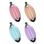 El Regalo 4 Pcs Fishtail Banana Hair Clips, Big Gradient colours French Banana Clip Hair Combs for Women Girls, Retro Plastic Fishtail Clip Comb Grips Clamp Hair Accessories