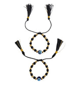 El Regalo Cute 2 PCs Evil Eye Nazaria Bracelets/Anklets for Babies/Kids/Girls & Boys | Evil Eye Adjustable Handwoven Bracelets for Kids/Babies/Toddlers (Evil Eye Option -3)
