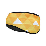 El Regalo 1 PC Ear Warmer Headband, Cozy Fleece Ski Ear Muff Stretch Winter Earmuff Headband Hair Band Running Headband for Girls, Boys, Men & Women (Yellow Patterns)