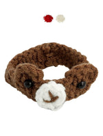 El Regalo Knitted Bracelet Rakhi for Baby - Unisex color and style - Rakshabandhan Adjustable Rakhi Combo with Greeting Card and Shagun. Brown Bear