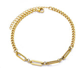 El Regalo 1 PC Stainless Steel Anklets for Women/Girls - 18K Gold Plated Paperclip Chain, Heart, Bow & Daisy Flower Ankle Bracelets - Anti-Tarnish, Waterproof Summer Beach Jewelry Gift (Style-2, 1)