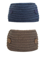 EL REGALO Women Pack Of 2 Knitted Chill Wrap Headbands