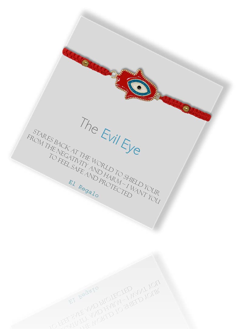 El Regalo Evil Eye Rakhi for brother Lucky Evil Eye Protection Rakhi for Bhaiya with shagun, Rakhi Card in Rakhi Gift Box