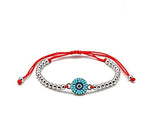El Regalo Fancy Evil Eye Unisex Bracelet for All | Macrame Bracelet Handwoven Beaded with Lucky Eye Charms (Round Evil Eye)