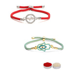 El Regalo Fancy 2PCs Evil Eye Rakhi Set for Brother with Roli Chawal & Rakhi Message Card - Lucky Protection Rakhi to Avoid Negative Energies for Brother/Sister-in-Law/Niece or Nephew (Option-3)