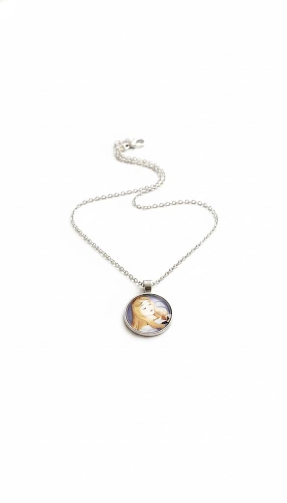 El Regalo Enchanted Tales Princess Pendant Necklace for Girls & Toddlers - Magical Character Jewelry for Birthdays, Parties & Gifting (Style-7)