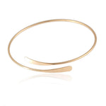 El Regalo Fashion Armlet- Minimalist Coil Upper Arm Cuff Open Arm Bracelet Armlet Armband Bangle for Women & Girls