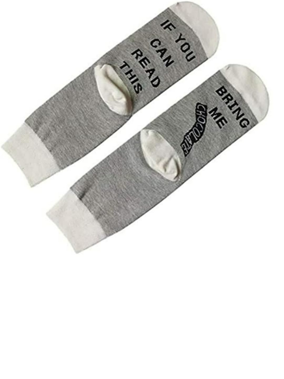 EL REGALO Grey & Black Patterned Calf-Length Socks