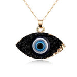 El Regalo Evil Eye Druzy Pendant Necklace for Girls & Women | Evil Eye Modern Pendant Necklace
