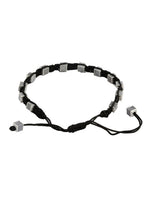 El Regalo Womens Silver-Plated & Black Thread Anklet