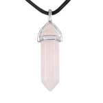 El Regalo 1 PC Hexagonal 6 Faces Healing Crystal Unisex Necklaces for Men/Women/Girls/Boys- Healing Stone Pendant Jewelry (Rose Quartz)