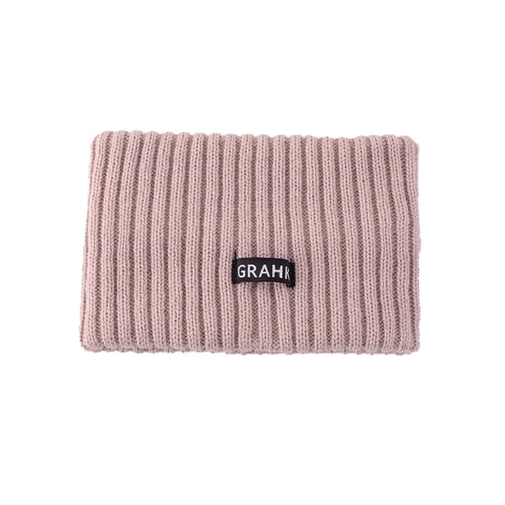 El Regalo 1 PC Winter Warm Knitted Wool Ear Warmer Headbands for Girls, Boys, Men & Women - Winter Warm Headbands for Adult Men, Women, Teens, Girls, Boys (Pink)