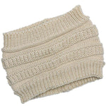 El Regalo 1 PC Knitted Warm Winter Woolen Unisex Headband for Women/Girls/Men/Boys | Cold Weather Ear Muff Hair Accessories Head Wrap | Winter Ear Warmer Headband (White)