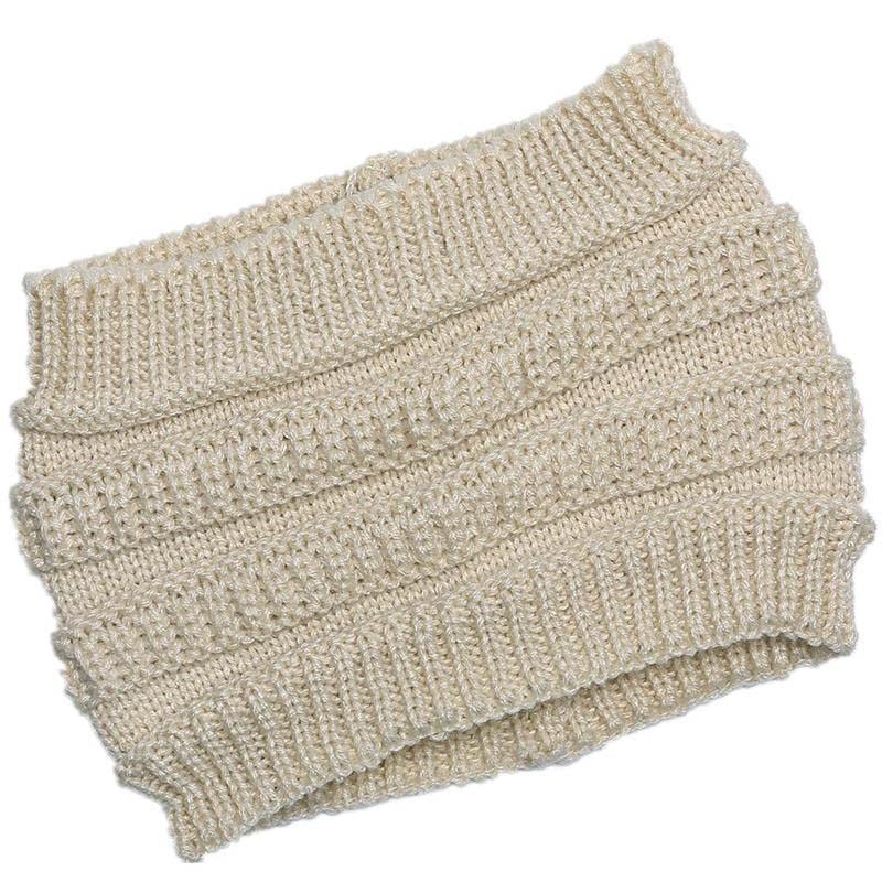 El Regalo 1 PC Knitted Warm Winter Woolen Unisex Headband for Women/Girls/Men/Boys | Cold Weather Ear Muff Hair Accessories Head Wrap | Winter Ear Warmer Headband (White)