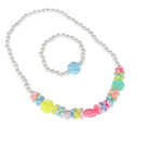 El Regalo Little Girls Necklace Bracelet Set | Kids/Toddlers Necklace, Bracelet Set - Beaded Necklace Bracelets for Toddlers Kids Colorful Princess Children Beads Necklace Jewelry Dress Up