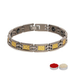 El Regalo 1 PC Designer Stainless Steel Bracelets Rakhi for Brother | 1 PC Anti Tarnish Chain Rakhi with Roli- Chanwal, Message Card in Rakhi Gift Box for Bhai/Bhaiya (Option-8)
