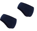 El Regalo 2 PCs Fleece Ear Warmers Headband Winter Ear Muffs for Men Women Kids in Cold Weather, Running Yoga Skiing Riding Bike Ear Cover (2 Blue)