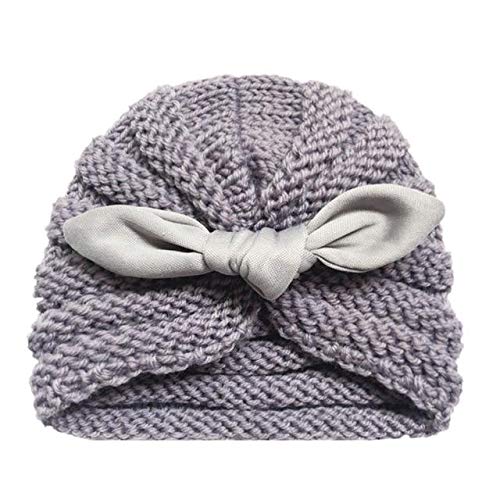 El Regalo Kid's Wool Cap (Pack Of 1) (Earheadband_Grey_0 Months-6 Months)