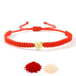 El Regalo Red Ethnic Rakhi Dori Unisex Rakhi-Adults - M letter