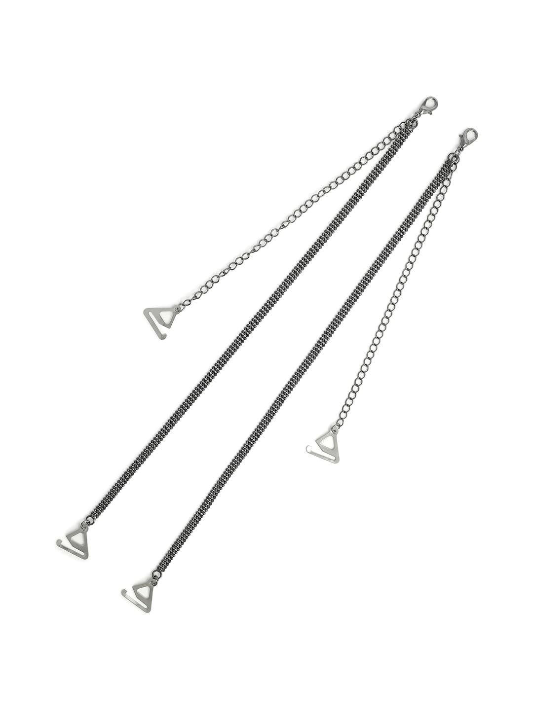 El Regalo Black Metal Anti Allegric Adjustable Bra Straps
