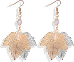 El Regalo Elegant Leaf Drop Dangle Earrings for Women & Girls - Nature Inspired Statement Earrings (Style-1)