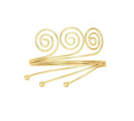 El Regalo Spiral Textured Armelet- Spiral Upper Arm Cuff Bracelet Open Upper Arm Bangle Bracelet Simple Adjustable Armband Jewelry for Women Swirl Coil Upper Arm Band Cuff Bracelet (Style-1)