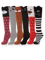 EL REGALO Pack Of 6 Patterned Knee-Length Socks