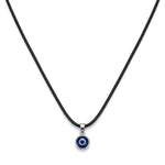 EL REGALO Women Black & White Evil Eye Pendant Chain
