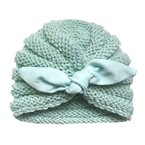 El Regalo Kid's Wool Cap (Pack Of 1) (Earheadband_Light Sea Green_0 Months-6 Months)