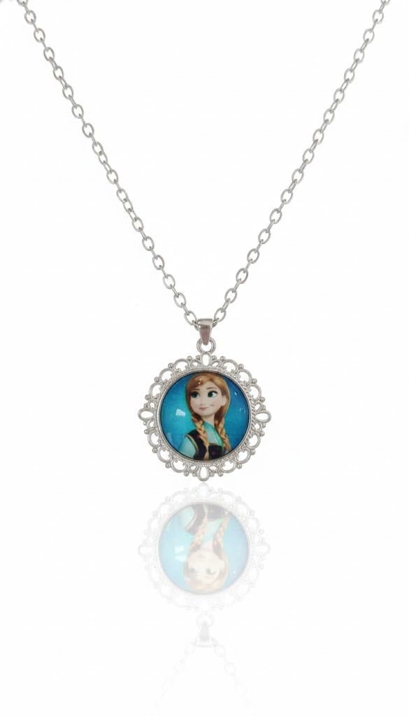 El Regalo Enchanted Tales Princess Pendant Necklace for Girls & Toddlers - Magical Character Jewelry for Birthdays, Parties & Gifting (Style-11)