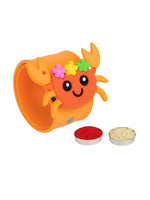 El Regalo Cute Slap Band Bracelet Rakhi for Kids Boys & Little Brother | Fun Quirky Silicone Slap Wristband Rakhi for Toddlers & Children with Roli Chawal Pack and Gift Box (Crab)