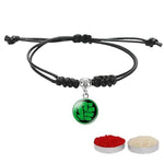 El Regalo 1PC Superhero Kids Rakhi- Fun Kids Bracelet Rakhi with Roli Chawal, Rakhi Message Card in Rakhi Gift Box for Little Bro/Sister/Niece or Nephew (Hulk Black Rakhi)