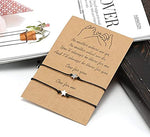 El Regalo Pinky Promise Distance Matching Bracelets for Best Friends, Couples, Family, Women, Men, Teens, Girls & Boys (Stars)