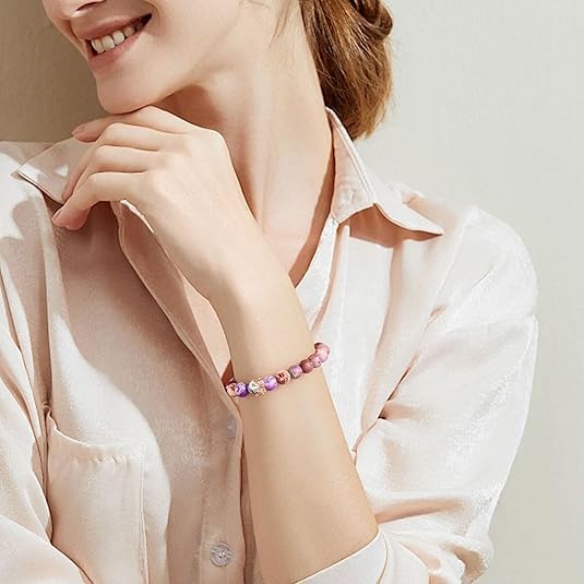 El Regalo Best Friends Crown Charm Beaded Bracelet- Friendship Bracelet For Girls/Women Inspirational Bracelets