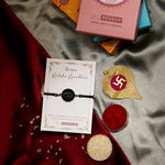 El Regalo 1PC Evil Eye Stainless Steel Rakhi for Bhaiya/Bhai/Brother- Anti Tarnish/NO Rust/Waterproof Rakhi with Roli Chawal, Message Card in Rakhi Gift Box (Black Evil Eye)