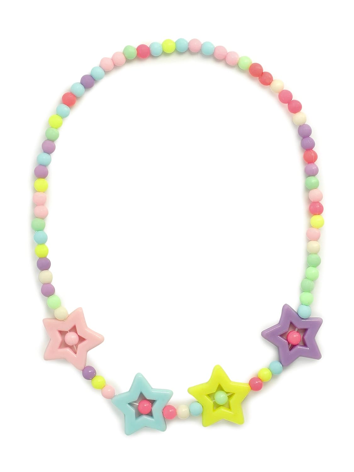El Regalo 4 PCs Cute Kids Girls Jewelry Combo Sets - Kids Beads 2 Necklace & 2 Bracelets Jewelry Sets for Girls & Toddlers (Option- 1)