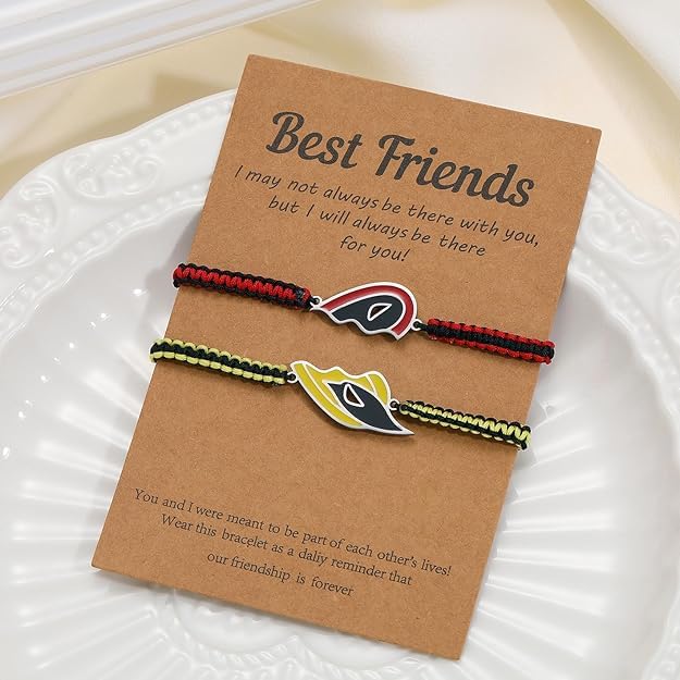 El Regalo Unisex 2PCs Best Friend Bracelets Set- Best Friend/BFF Friendship Matching Bracelets Combo