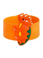 El Regalo 2 PCs Dinosaurs Snap Wrist Slap Bands | Silicone Dinosaurs Wristband Kids Party Favors Slap Bands for Kids (Option -3)