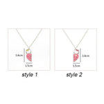 El Regalo 2 PCs BFF Kitty Cat Necklace for Best Friends- BFF 2 Besties Pink Matching Heart Necklace for Kids/Girls